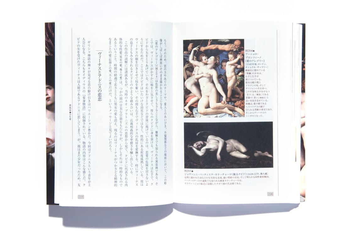 背中に羽の生えた幼児というよりは、すでに体つきが成熟していたり、同性愛的な視点を匂わすエロティックな姿で描かれるクピド（＝キューピッド）の数々。日本で流布しているイメージとはかなり違う。
