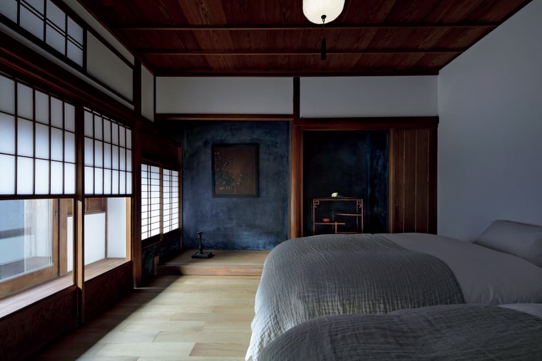 2種類ある客室の1つ「room1」。露天風呂付き。