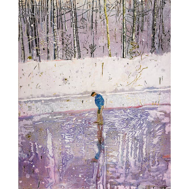 《ブロッター》 1993年、油彩・キャンバス、249×199 cm、リバプール国立美術館、ウォーカー・アート・ギャラリー蔵。　©Peter Doig. National Museums Liverpool, Walker Art Gallery, Presented by the John Moores Family Trust 1993. All rights reserved, DACS &amp; JASPAR 2019 C3006