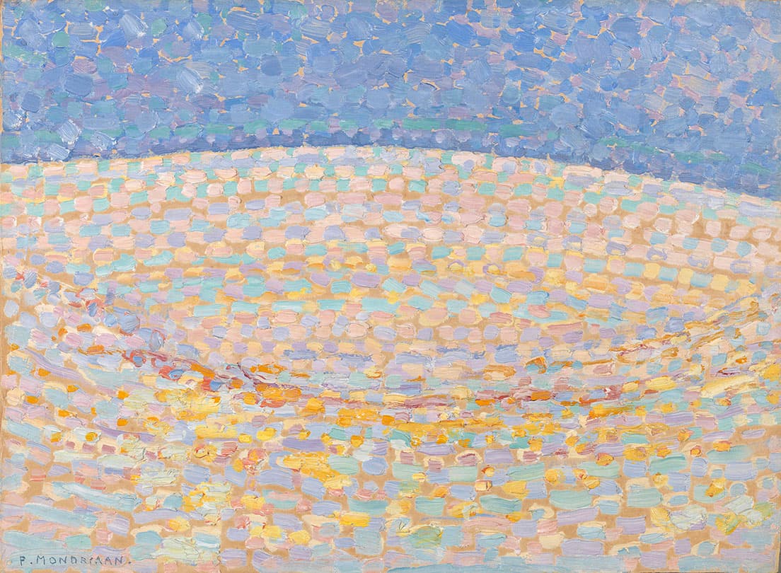 ピート・モンドリアン《砂丘III》1909年　油彩、厚紙　デン・ハーグ美術館 Kunstmuseum Den Haag
