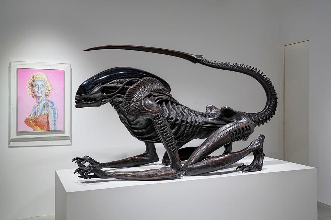 展示風景画像「: H.R.GIGER x SORAYAMA」、PARCO MUSEUM TOKYO、東京、2020 ©Estate of HR Giger ©Hajime Sorayama Courtesy of NANZUKA