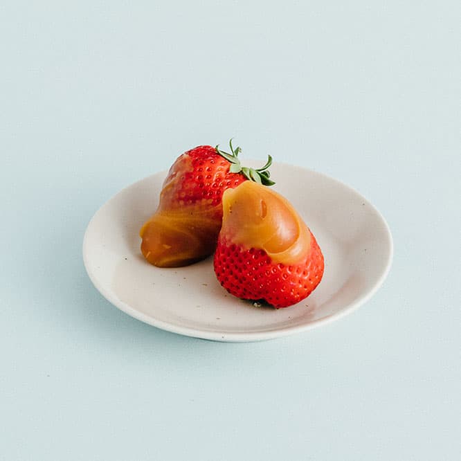 ジューシーないちごが濃厚な味に変身。