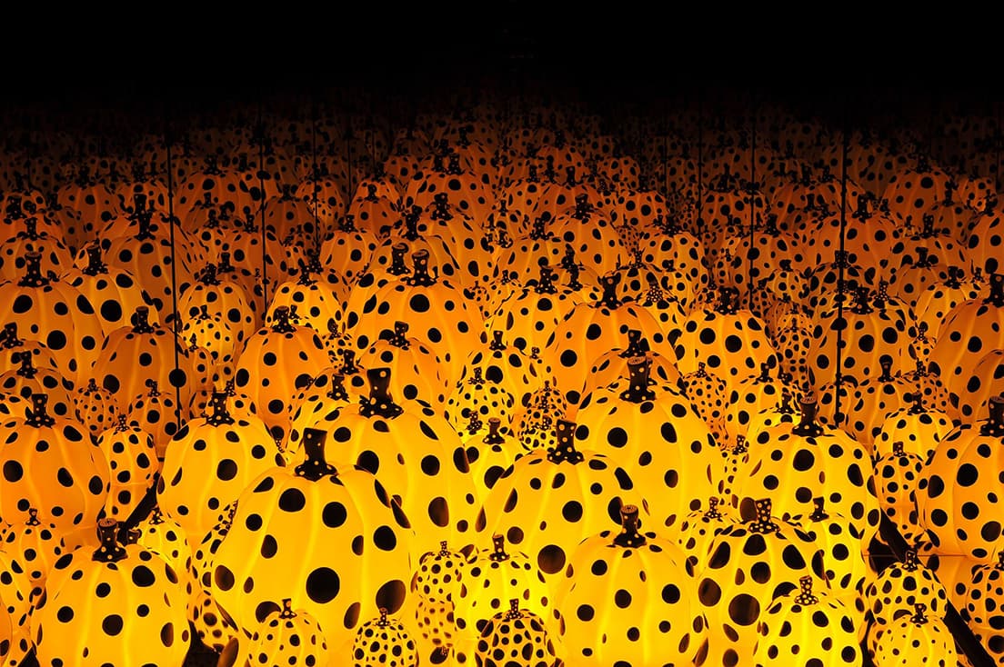 《無限の彼方へかぼちゃは愛を叫んでゆく, Pumpkins Screaming About Love Beyond Infinity》 2017 Courtesy of Ota Fine Arts