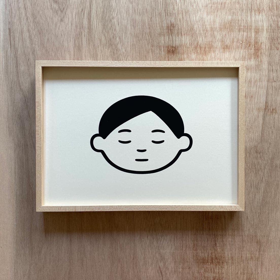 「SLEEP BOY シルクスクリーン」（額装）27,500円。この展覧会のために制作した作品。