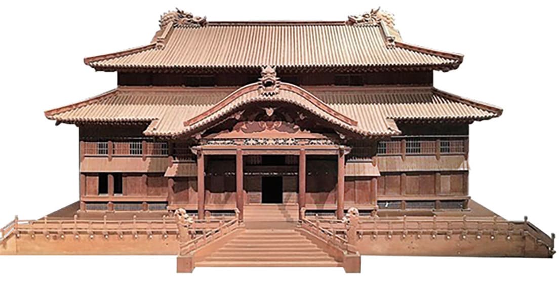 首里城正殿1/10模型 1953年 沖縄県立博物館・美術館蔵　展示会場：東京国立博物館