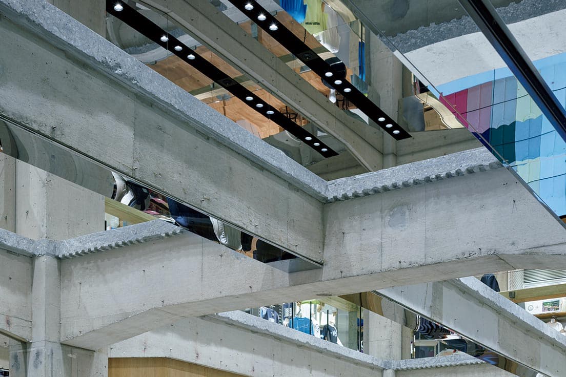 35年を超える歴史を持つ建物だが、その造りの頑丈さから、構造体にはほぼ手を加えていない。