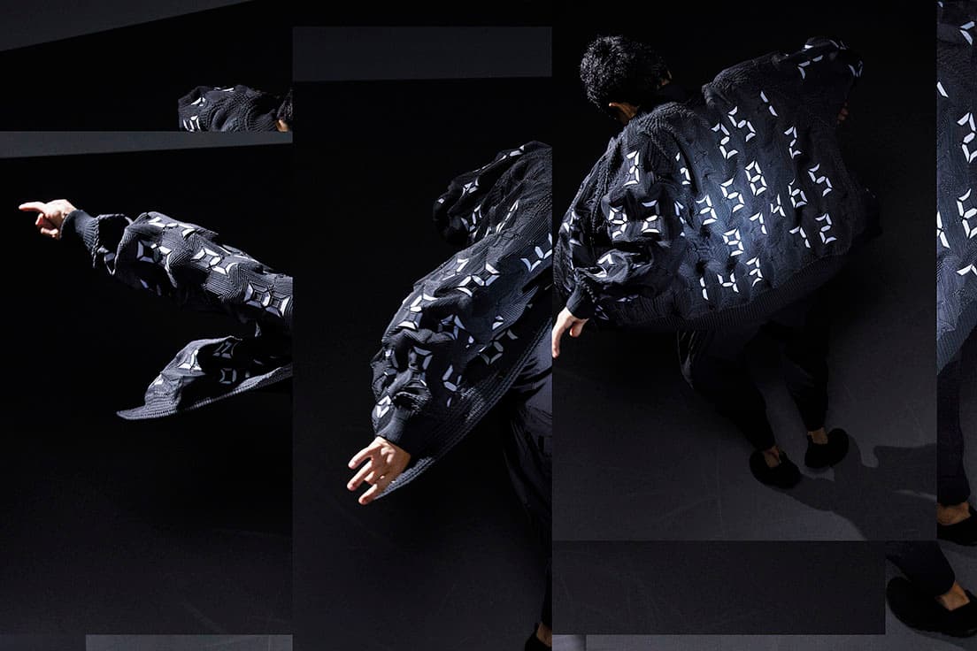 「TYPE-II Tatsuo Miyajima project」。吉田多麻希が撮影した写真をコラージュ、時間を纏う体験を暗示する。　photo_Tamaki Yoshida (no.2)