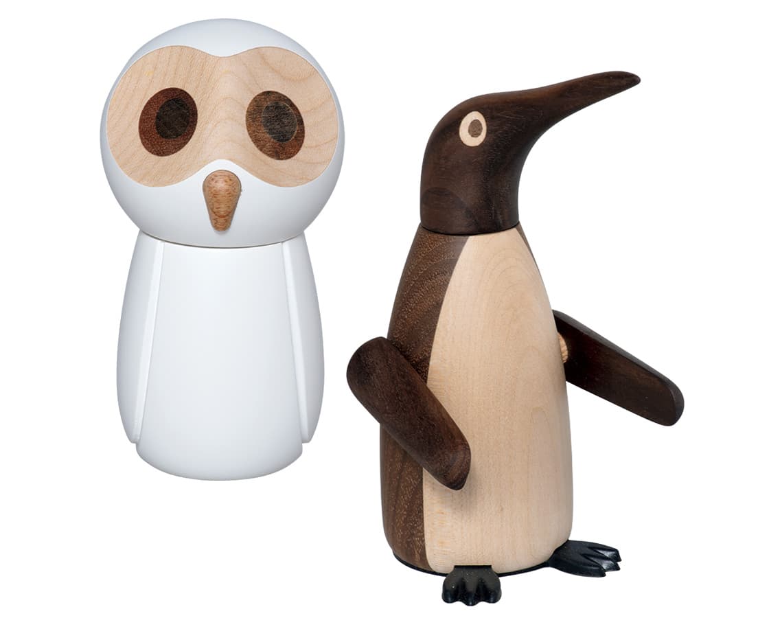 《スノウィ オウル》10,450円、《ソルト ペンギン》12,980円。