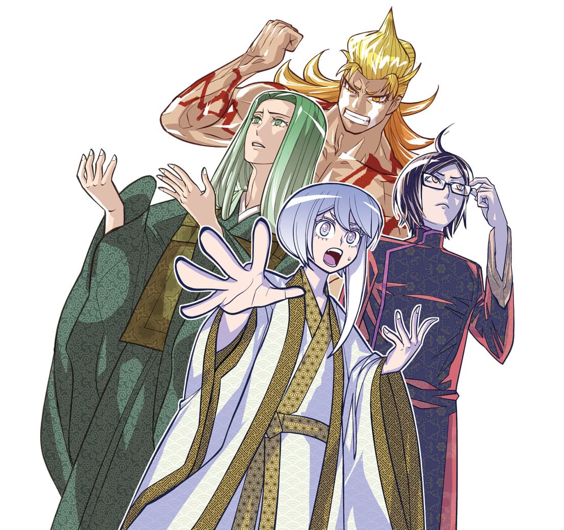 現在のメインキャラは九谷焼・美濃焼・備前焼・伊万里焼の焼器霊（やきもん）と、彼らが暮らす焼物館の主・炎堂クレイ。次第に焼き物の魅力にハマっていくクレイは作者・竹谷さんの分身的存在。