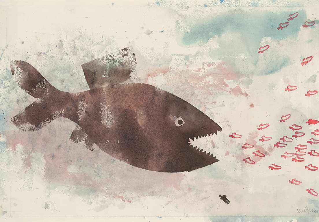 レオ・レオーニ『スイミー』（1963年）Swimmy ⓒ 1963 by Leo Lionni, renewed 1991/Pantheon　On Loan By The Slovak National Gallery