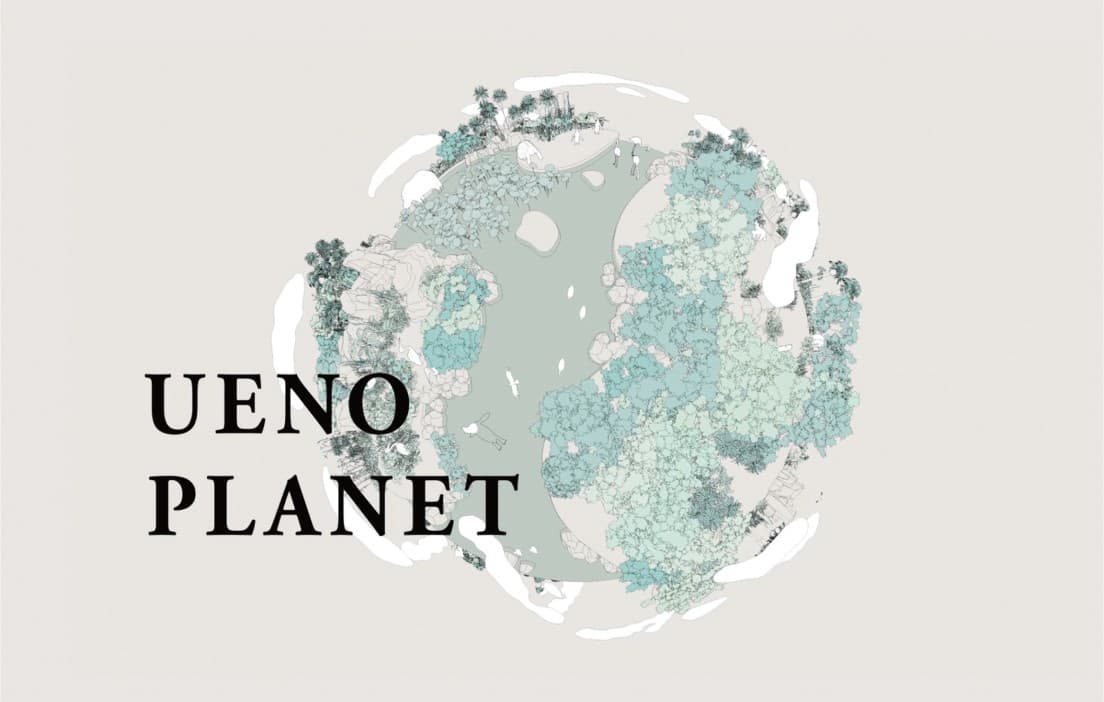 《UENO PLANET》は、三澤遥が上野動物園の秘めたポテンシャルをビジュアル化した作品。鳥の目線から見た動物園のWebサイト、繊細な線を重ねた園内マップなどを制作。