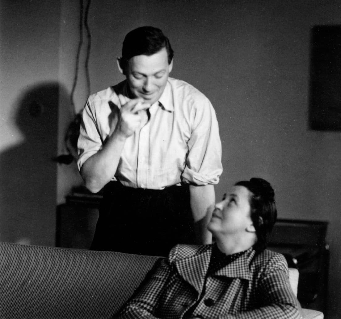 アイノ・アアルト（下）とアルヴァ・アアルト。1937 年 Aalto Family Collection, Photo: Eino Mäkinen