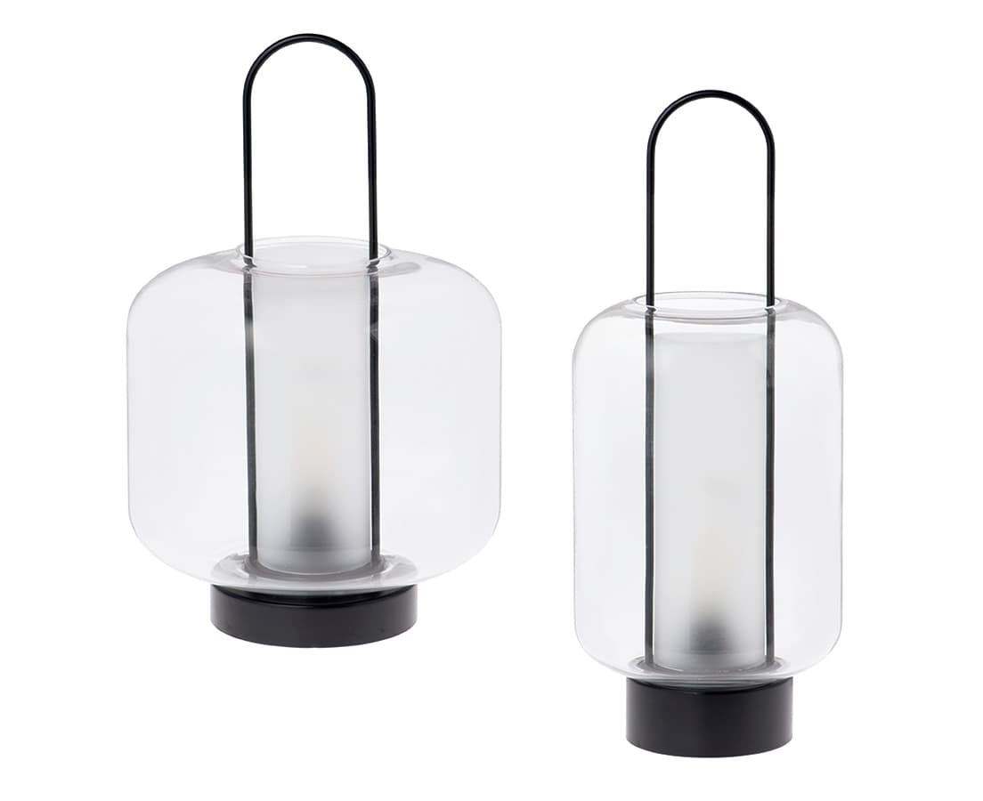 LEDランタン《ルシア ランタン》右7,150円、左8,800円。