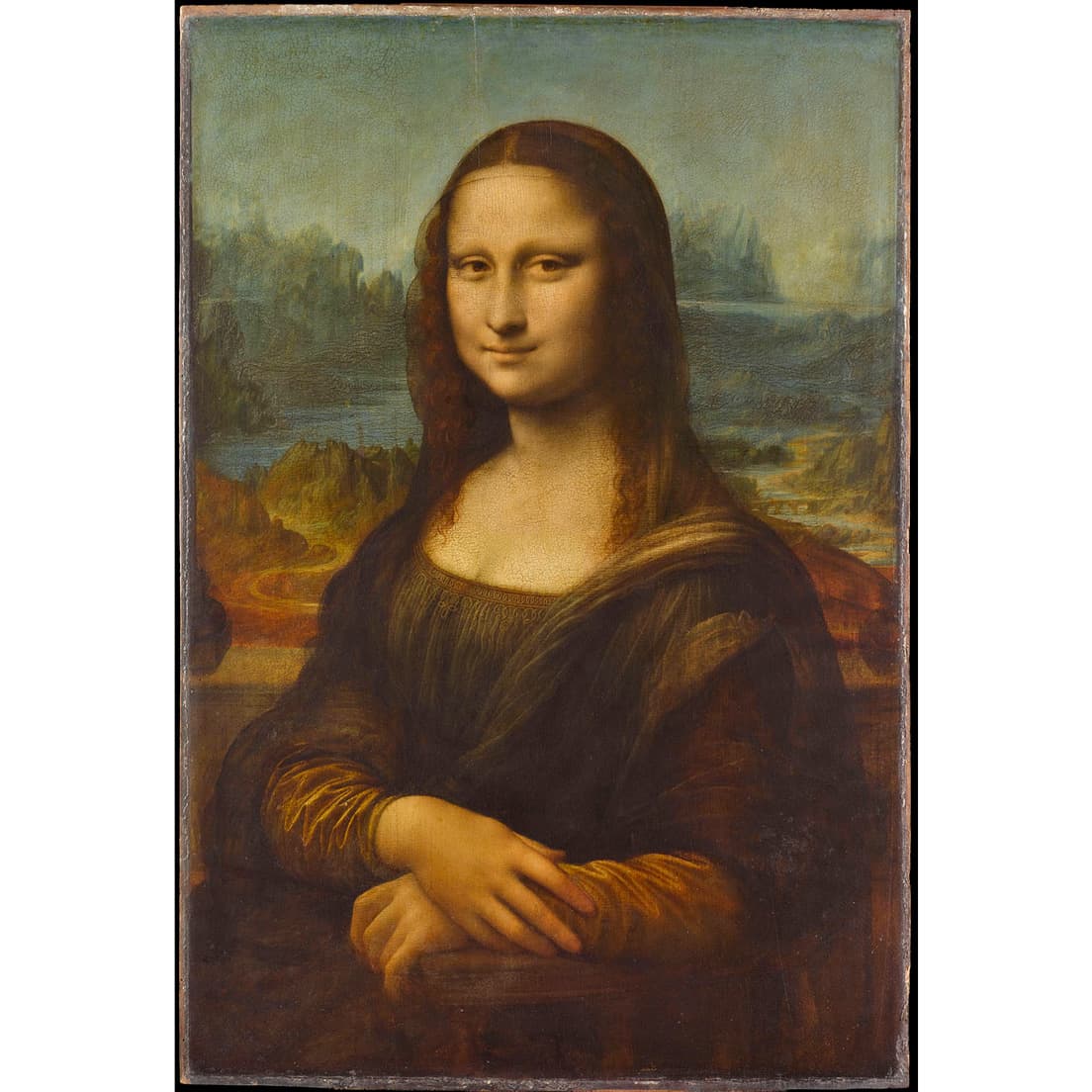 《モナ・リザ》レオナルド・ダ・ヴィンチ　Mona Lisa – Portrait of Lisa Gherardini, wife of Francesco del Giocondo / Leonardo DA VINCI
(Musée du Louvre) 