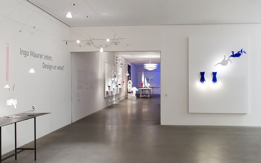 〈ピナコテーク・デア・モデルネ〉『Design or What ?』展会場入口風景。
