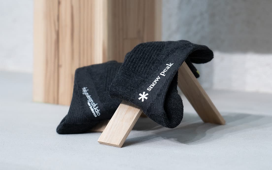 ソックス《TDS×Snow Peak WOOL SOCKS》3,500円
