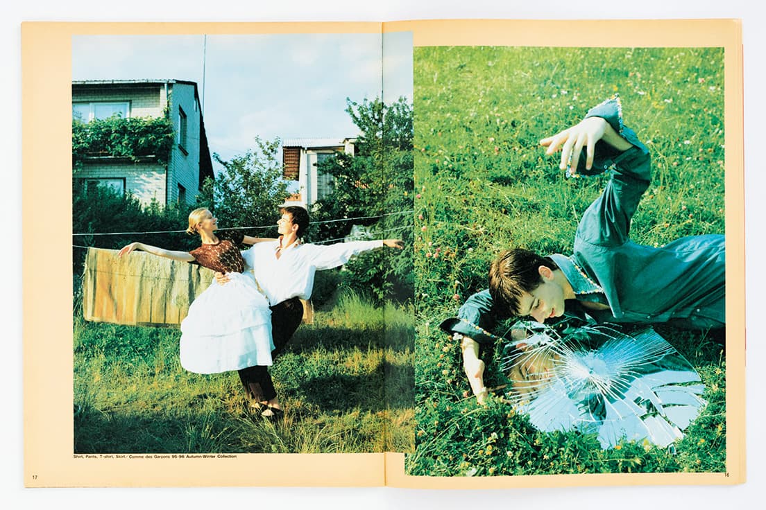 『花椿』1996年1月号「朝 昼 夕べに──リトアニアのバレリーナたち──」写真：ホンマタカシ。「その場でホンマくんが撮りたいと思った人に被写体になってもらえた」。