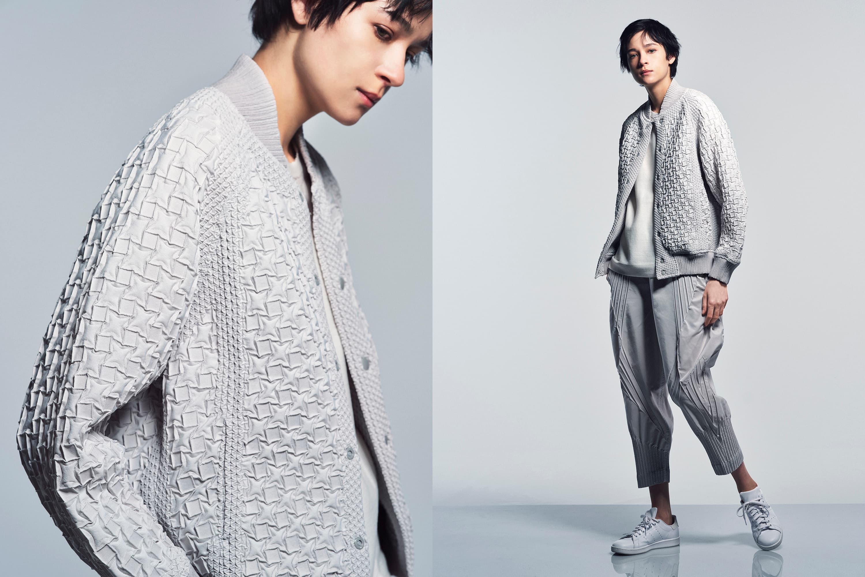 新ブランド〈A-POC ABLE ISSEY MIYAKE〉が提案する新シリーズ〈TYPE-O〉のブルゾン。3月13日発売、132,000円。
