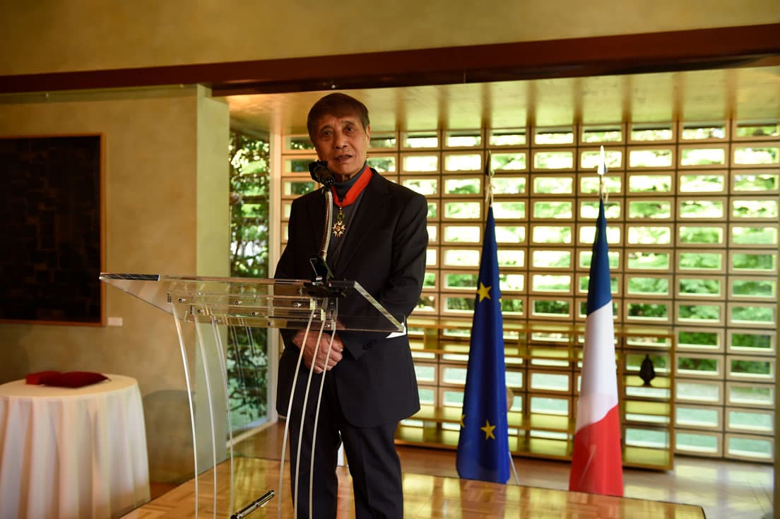 建築家・安藤忠雄がフランスのレジオン・ドヌール勲章コマンドゥールを受章。