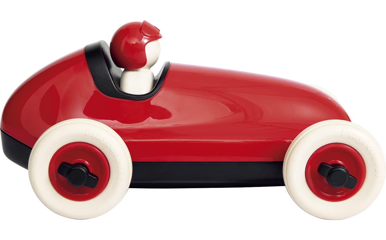 Bruno Racing Car Red（2006）by ジュリアン・ミーガー。PL-102 9,350円［L27×W18×H13cm］（プレイフォーエバー／ジオジャパン TEL 03 5937 3650）。