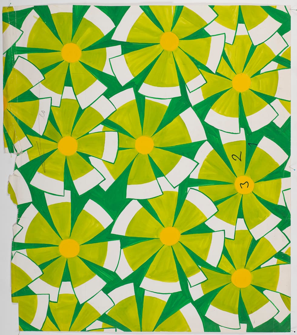 アイニ・ヴァーリ作 オリジナルデザイン原画「センニ（女性の名前）」（1972年）／フォルッサ博物館 所蔵。