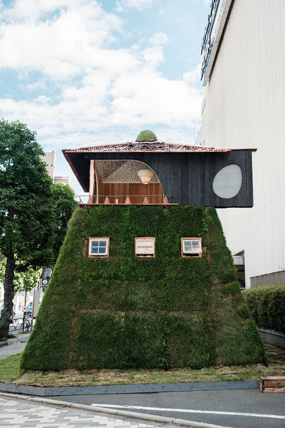 《茶室「五庵」》の北面全景。