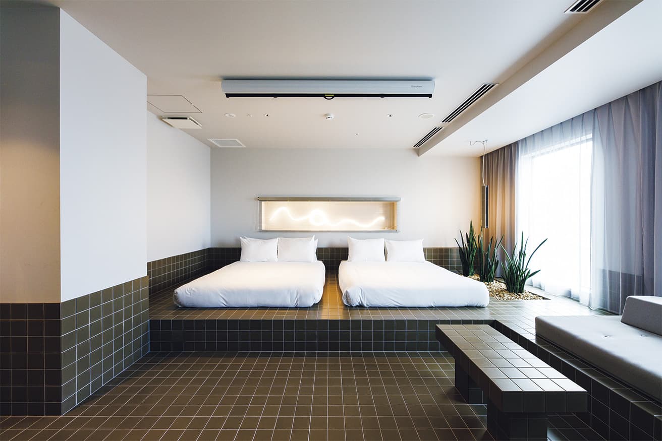 客室は13タイプ、全160室。一番広い「Party Suite」は4名まで宿泊可能。