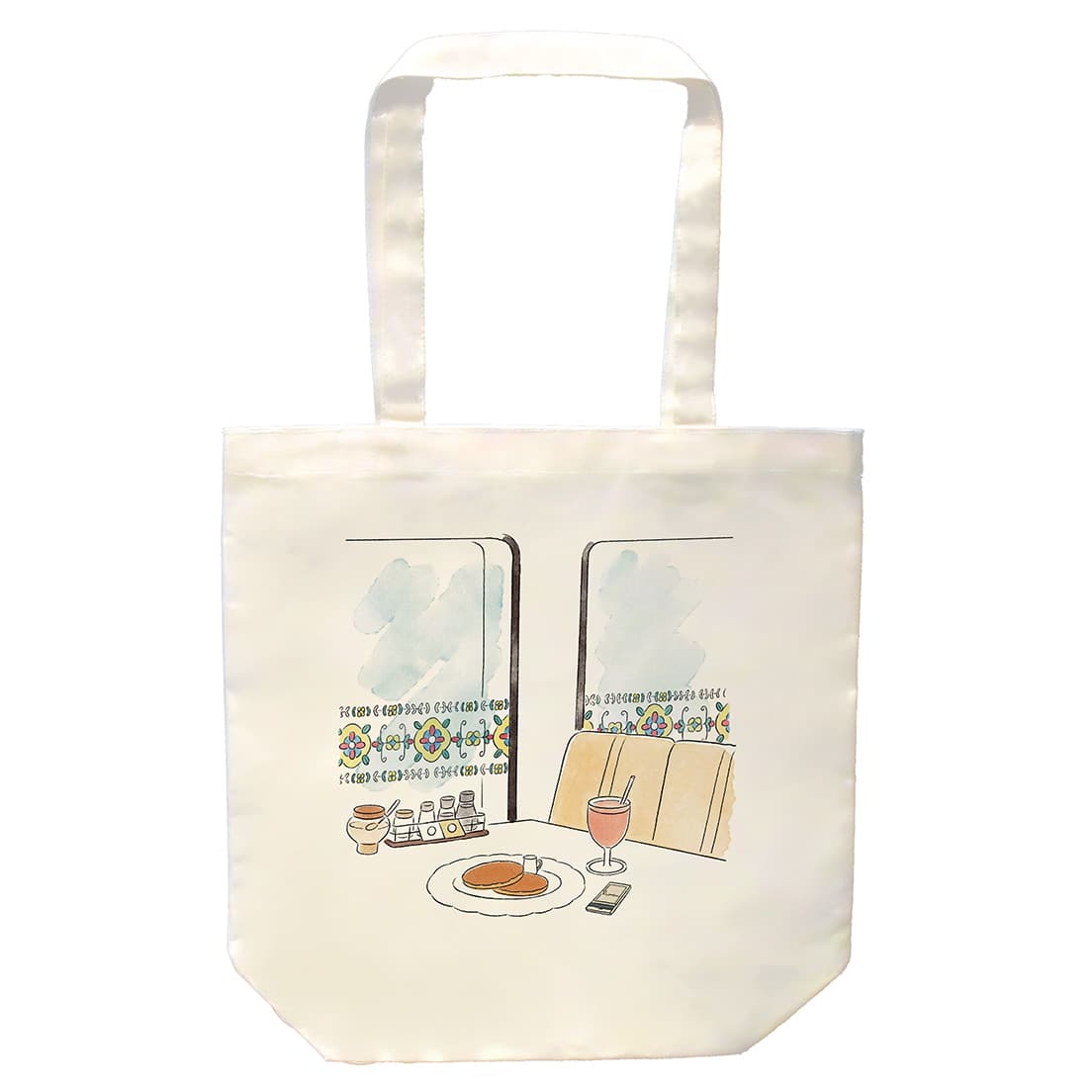 高田馬場駅前の〈喫茶ロマン〉のトートバッグ。3,300円。トートバッグのイラストは全て、イラストレーターのoyasmurが手がける。