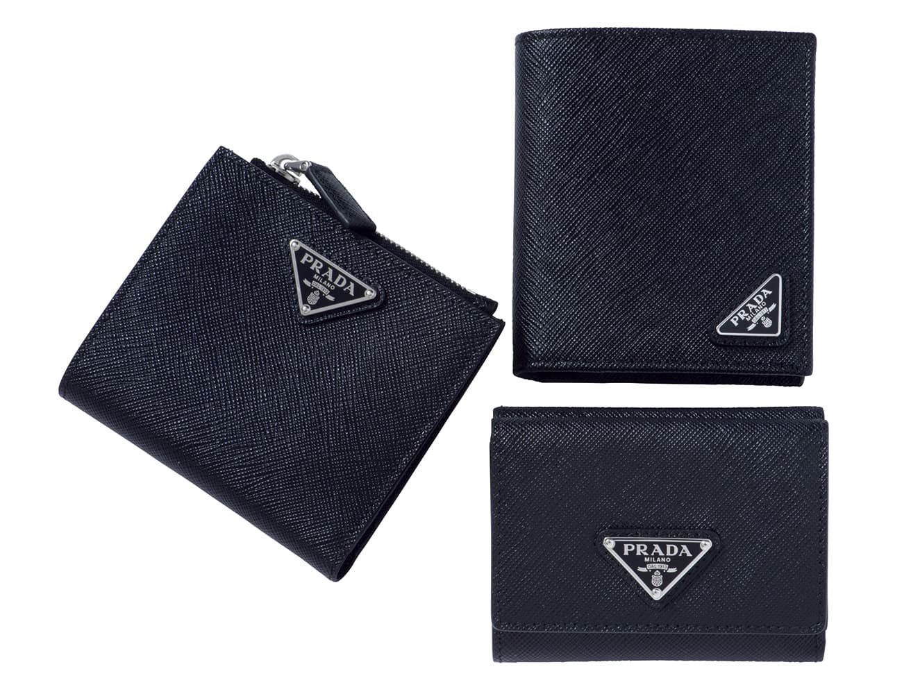 コンパクト財布  上72,600円、下77,000円、左73,700円 ※すべて予価。