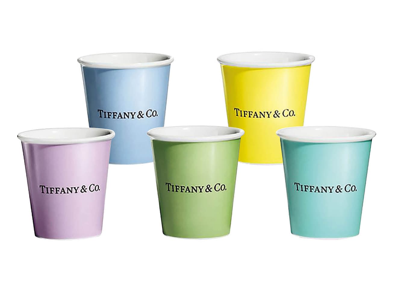 《ティファニー コーヒー カップ》5個セット62,700円。