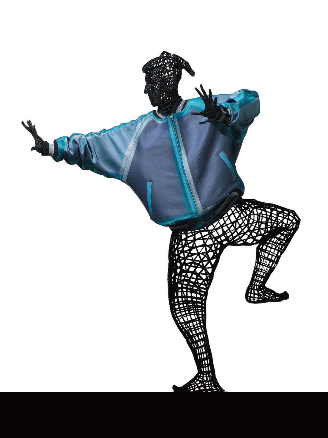 柄「＃ほ」のフロント部分。　photo_Hiroshi Iwasaki ©ISSEY MIYAKE INC.