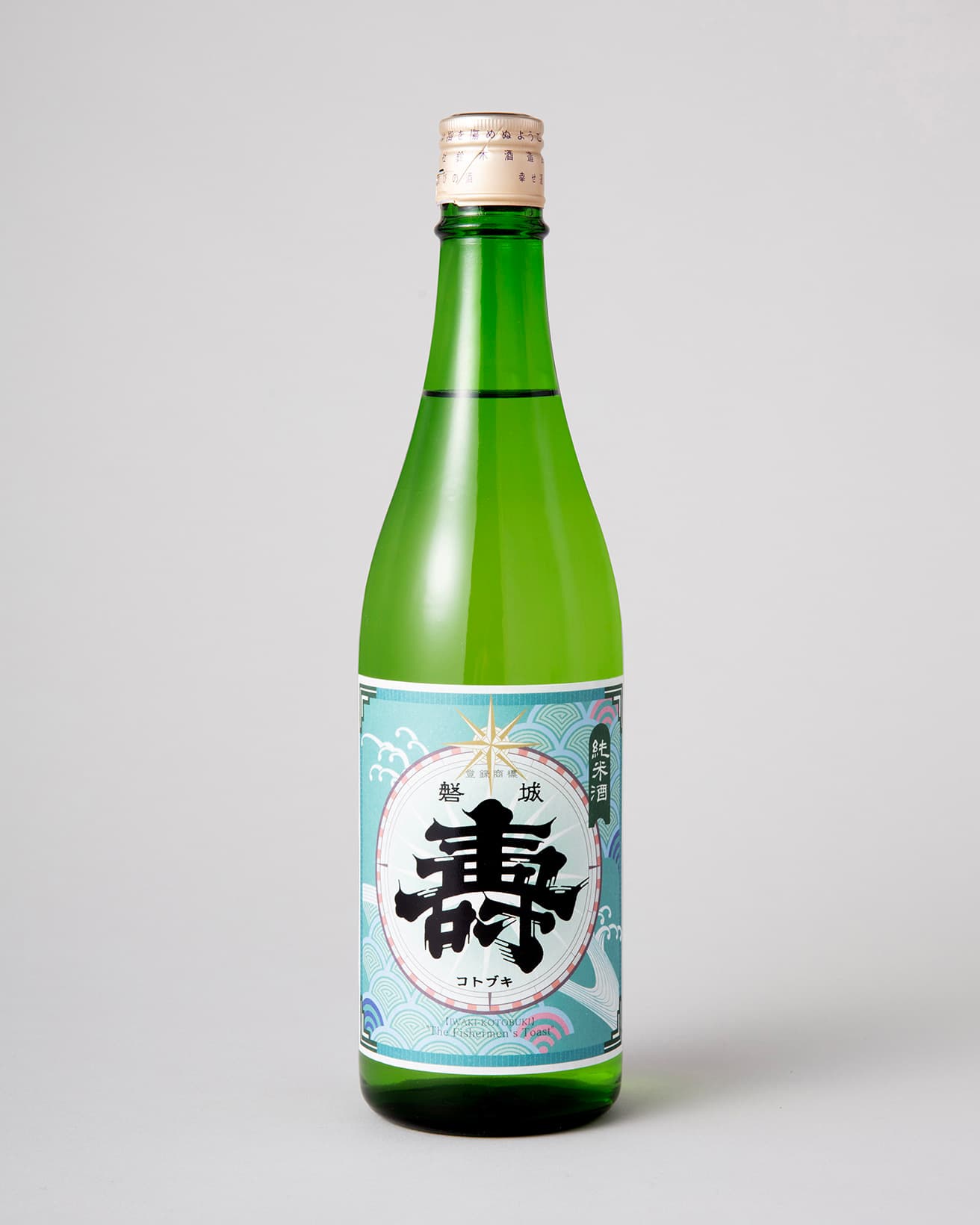 〈鈴木酒造店長井蔵〉の《磐城壽 純米酒》720ml 1430円（税込）。〈日本橋ふくしま館 MIDETTE〉東京都中央区日本橋室町4-3-16 柳屋太洋ビル1F TEL 03 6262 3977