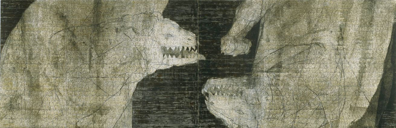 岡村桂三郎《獅子08-1》2006年。Courtesy of コバヤシ画廊, Photo by Mareo Suemasa

