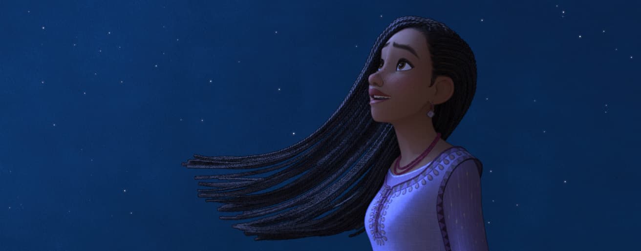 本作のヒロインのアーシャ。『ウィッシュ』 © 2023 Disney. All Rights Reserved.
