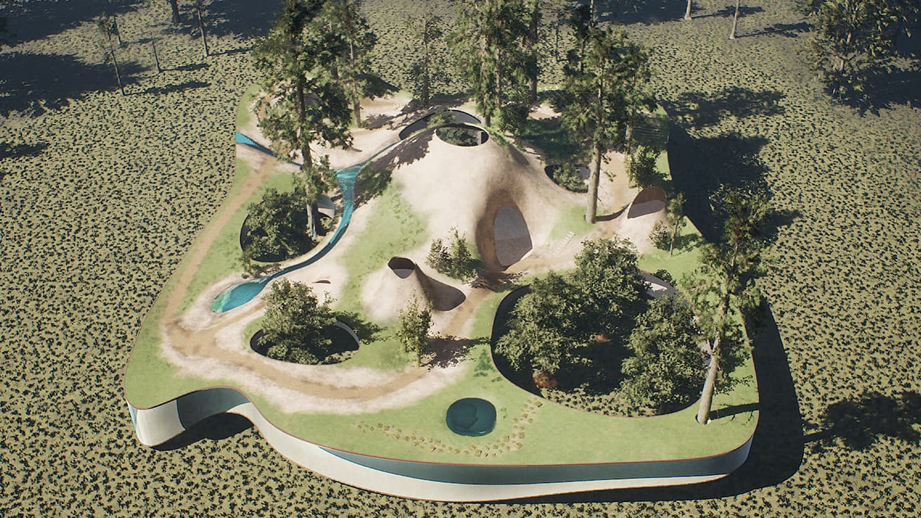 〈amana virtual museum〉の全景。