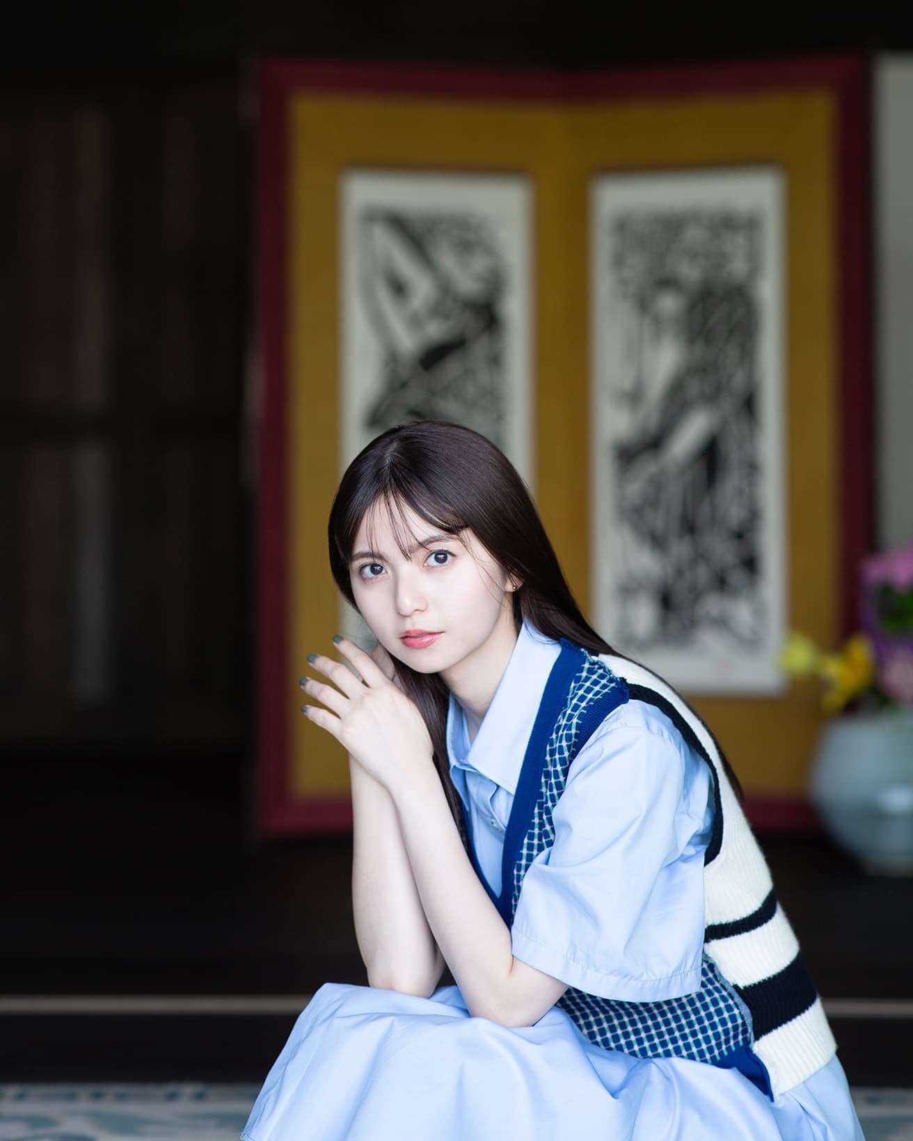 【齋藤飛鳥・本誌未発表カット公開！】民藝、アート、デザインが堪能できる宿〈楽土庵〉。