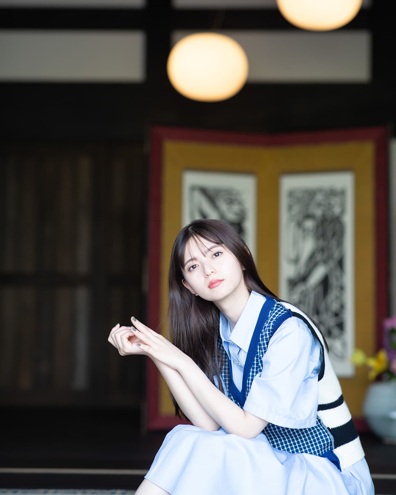 【齋藤飛鳥・本誌未発表カット公開！】民藝、アート、デザインが堪能できる宿〈楽土庵〉。