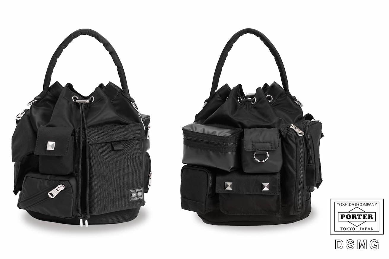 〈ポーター〉のDSMG限定デザイン《BOMB BAG》。税込80,300円。