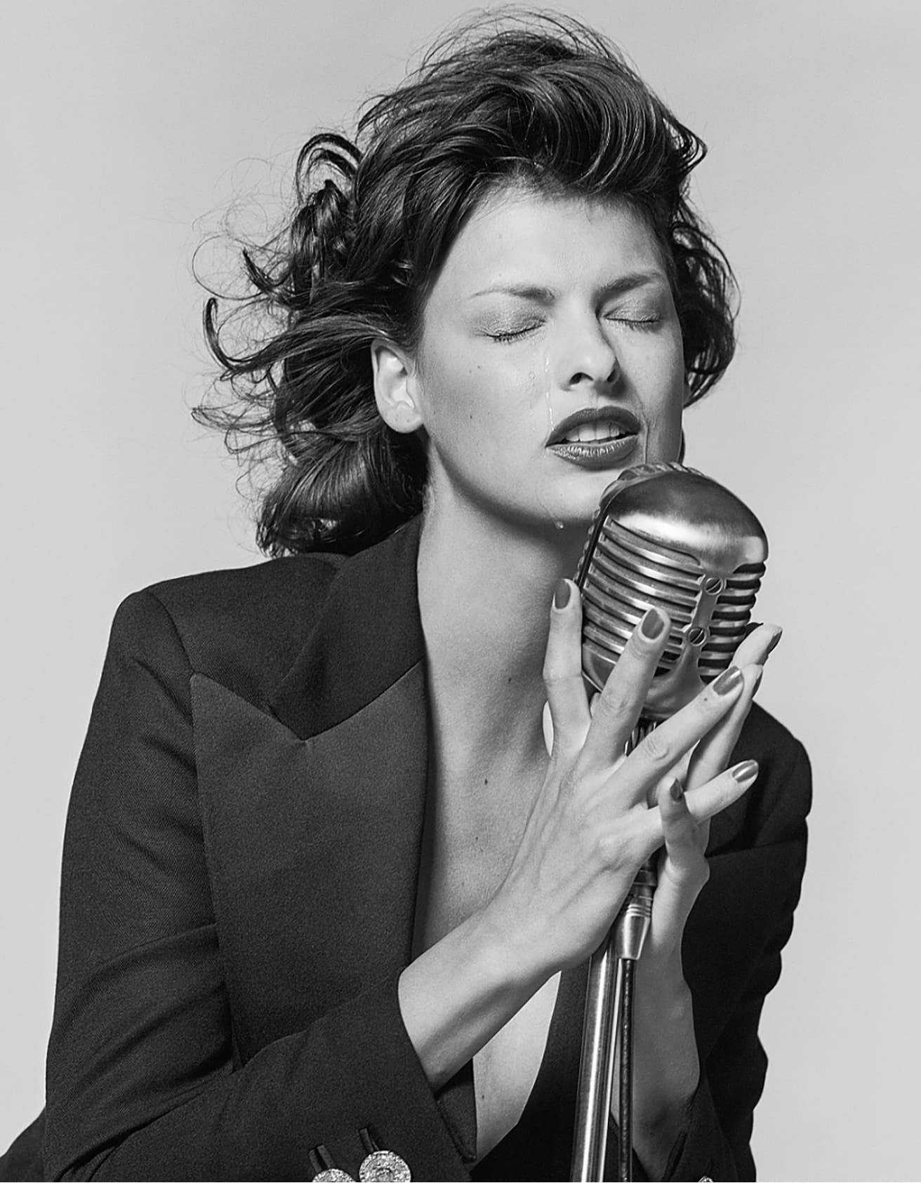 Linda Evangelista for Versace. Adirondack Park, NY 1994 archival pigment print