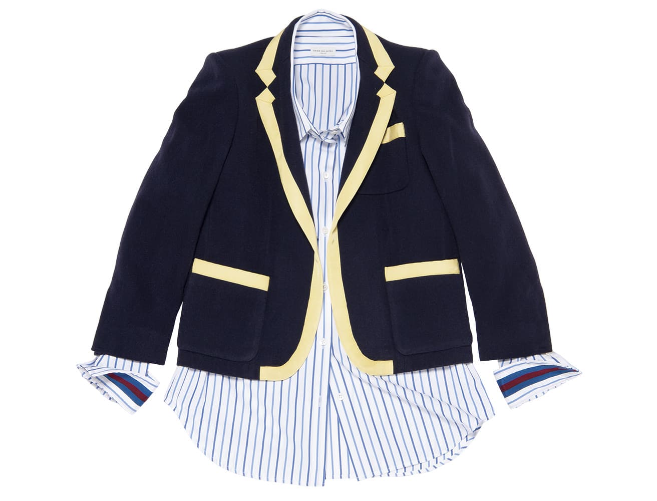 ジャケット291,500円、シャツ90,200円。