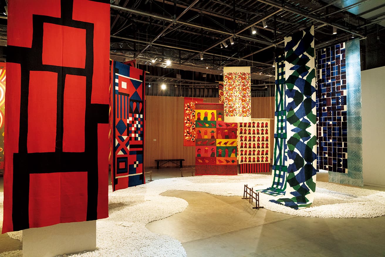 2021年、PLAY! MUSEUM『柚木沙弥郎　life・LIFE』の展示。