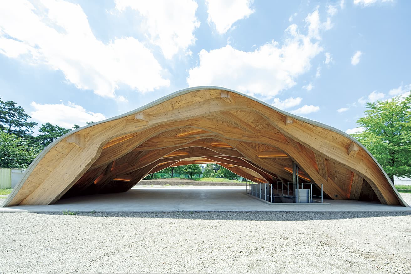 学ぶ、学び舎（大賞）　東京学芸大学内に建つ教育インキュベーション施設は、CLTを型枠にした鉄筋コンクリート造。