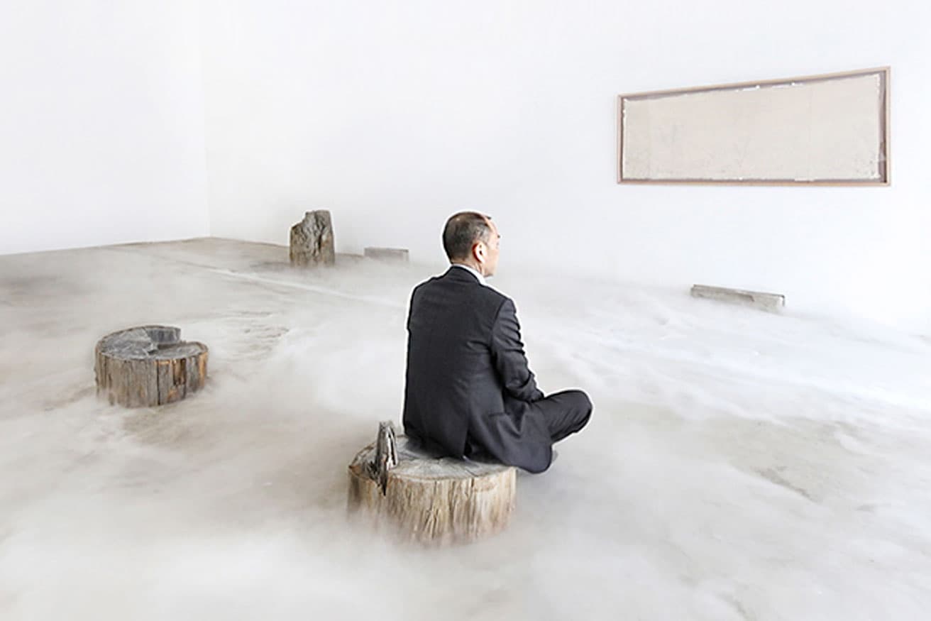 シーズン・ラオ《虚室・生白》展示風景。2023年。「An Empty Room Turns White For Enlightenment - Season Lao Exhibition」（2023年、ニース国立東洋美術館、フランス）