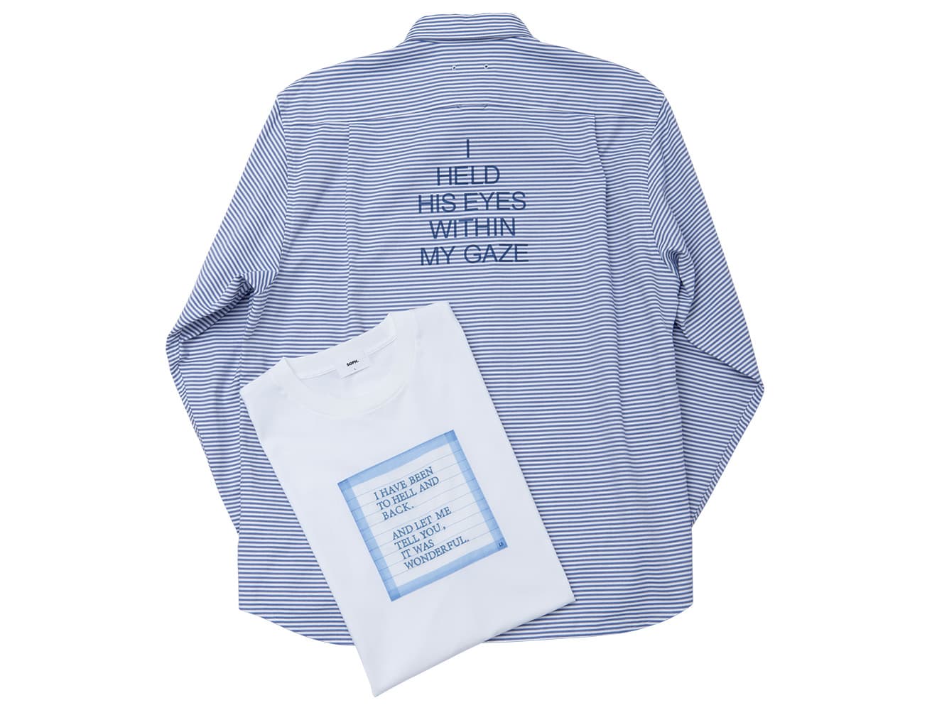 Tシャツ20,900円、シャツ39,600円。