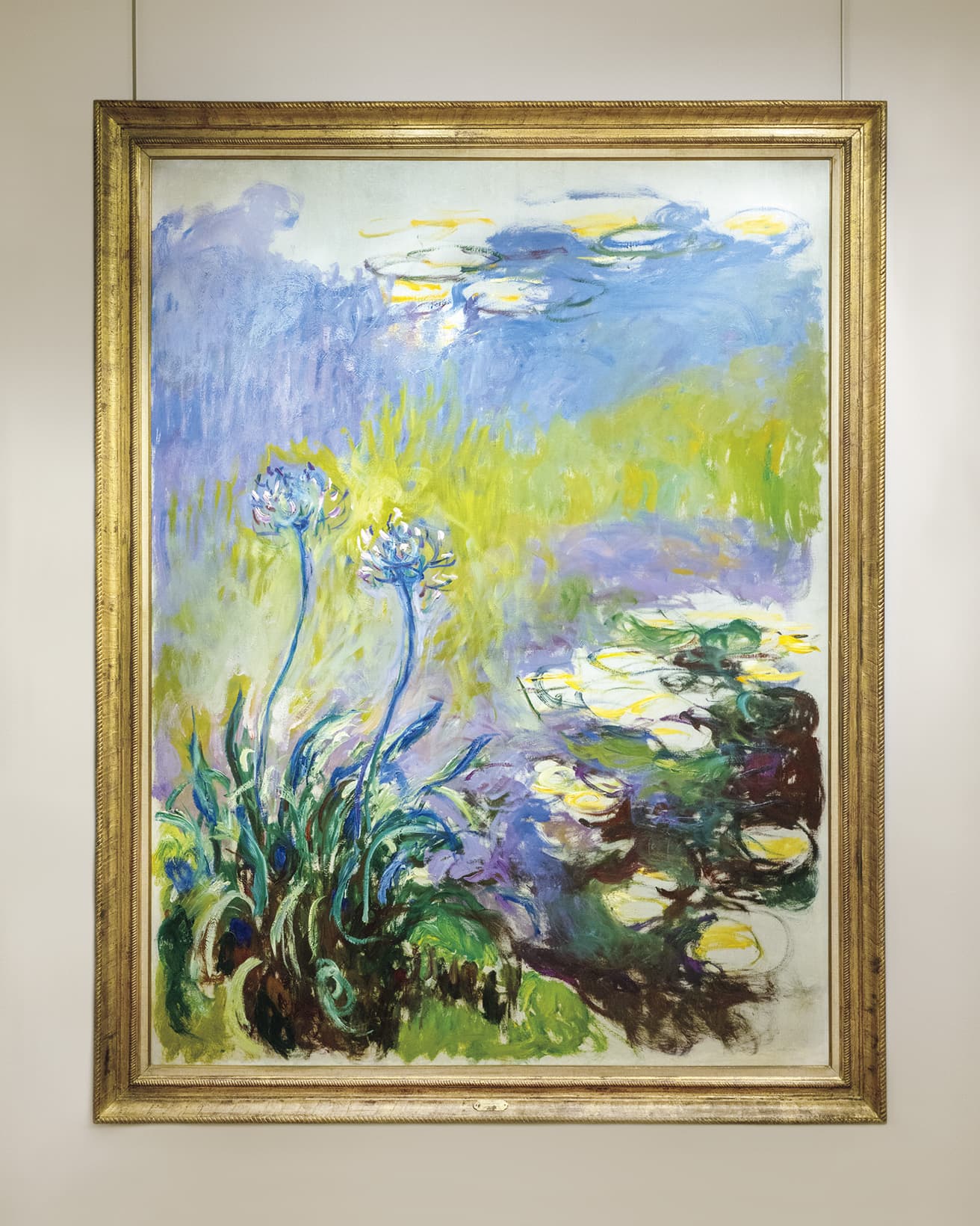 《アガパンサス》Les Agapanthes (vers1914-1917) マルモッタン・モネ美術館、パリ