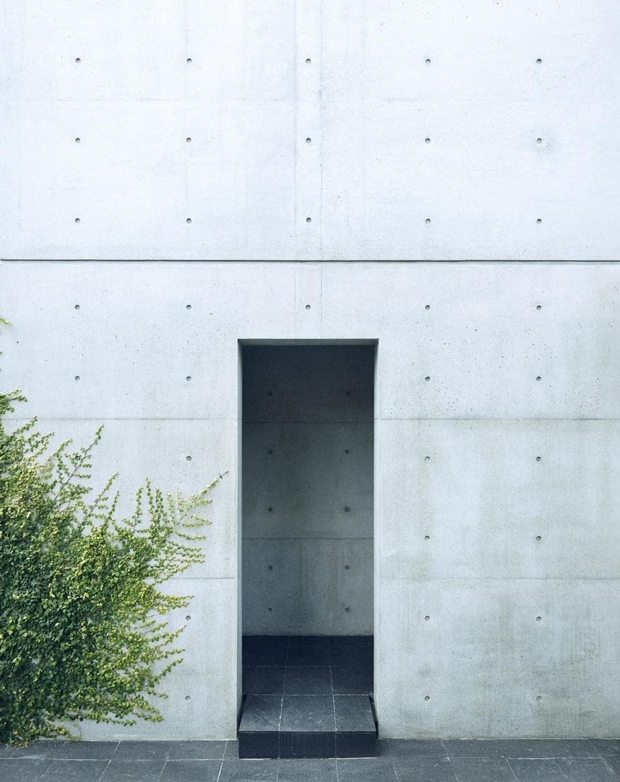 〈住吉の長屋〉ファサード。　photo_Masaaki Ogawa
