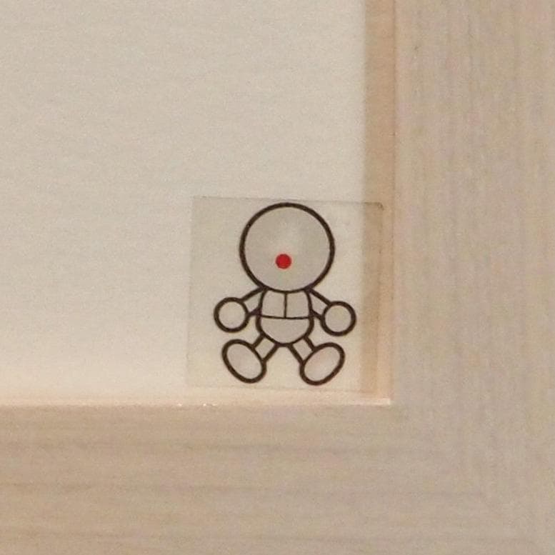 〈藤子・F・不二雄ミュージアム〉の「複製原画」には、こんな感じで「コピーロボット」のマークが入っている。　©Fujiko-Pro