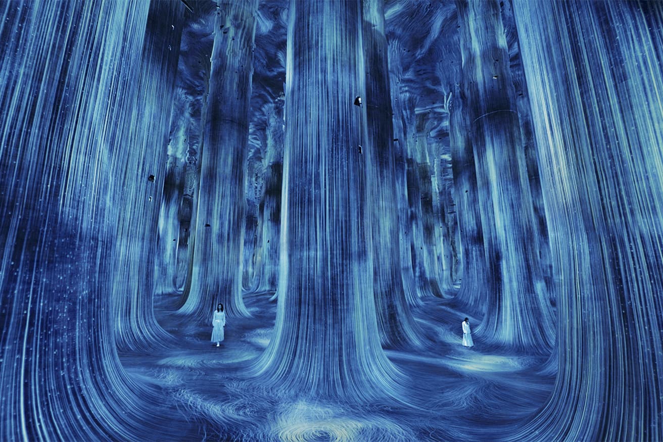 《Circulating Universe of Water Particles》。チームラボ《Circulating Universe Water Particles》(c) チームラボ