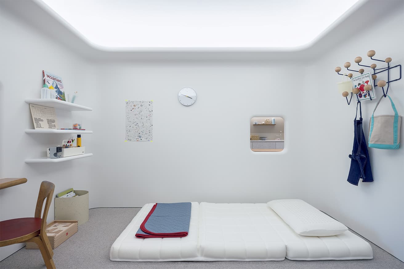 「TOFU ROOM」内はベンチやデスクを備えたキッズスペースになっている。