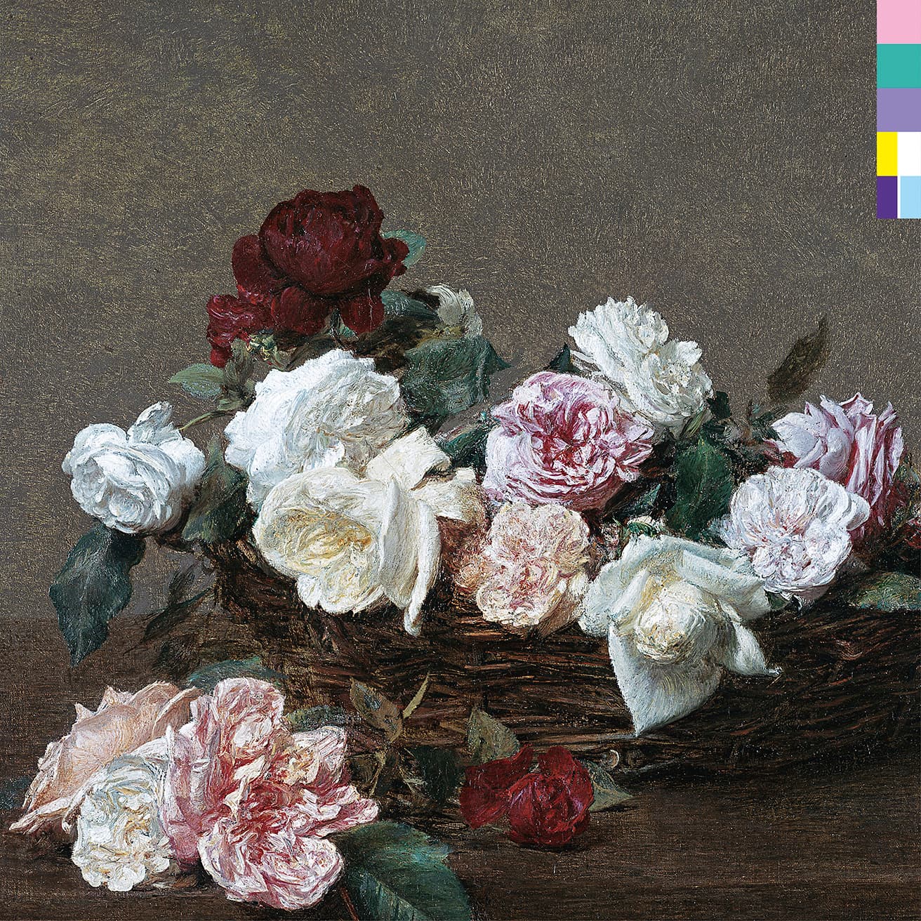 ニューオーダー『Power, Corruption &amp; Lies（邦題：権力の美学）』1983年　design_Peter Saville　 “A Basket of Roses” Henri Fantin-Latour 1890年　Courtesy National Gallery, London　(c) Peter Saville / New Order 